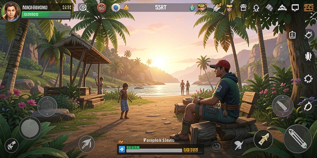 Tangkapan layar utama 55RT menampilkan gameplay yang penuh warna dan menyenangkan.
