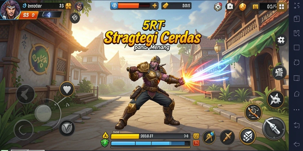 Tampilan utama gameplay <strong>5RT</strong> yang menarik dan penuh strategi.
