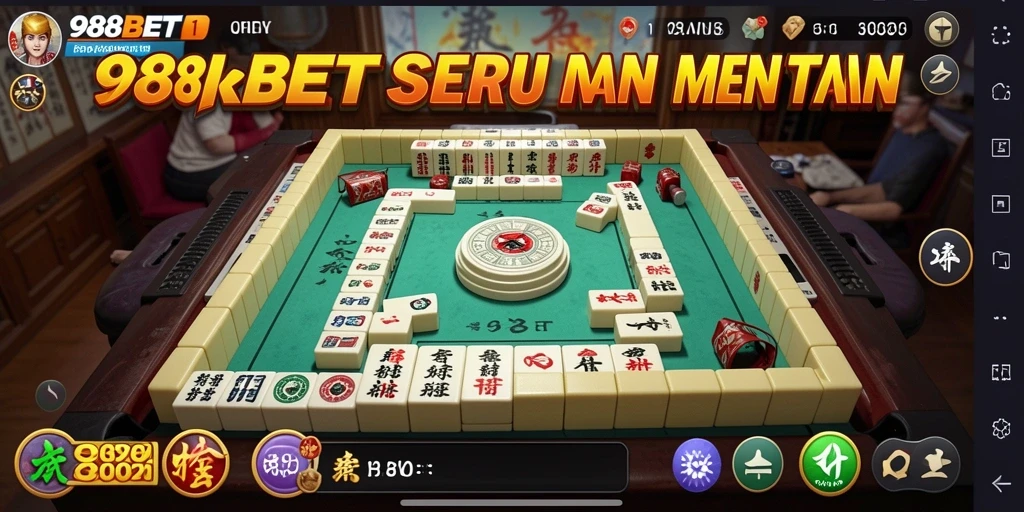 Tampilan gameplay Mahjong yang menarik di 988BET.
