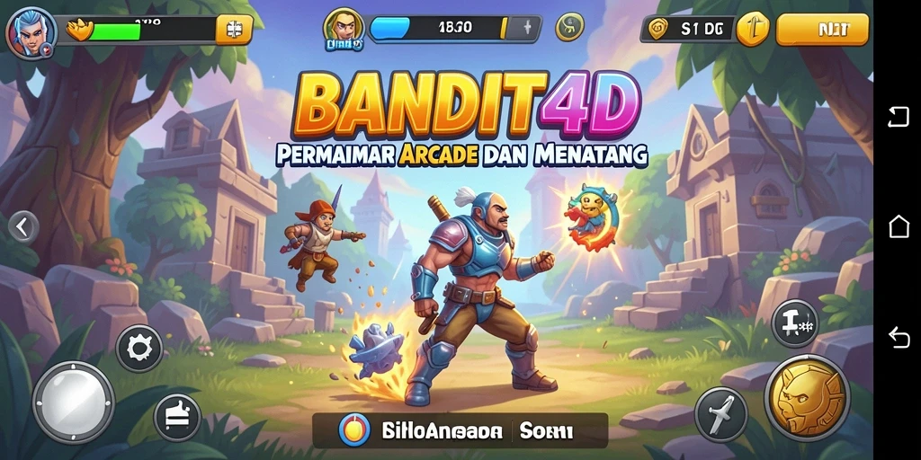 Tampilan gameplay BANDIT4D yang seru dan menantang dalam permainan Arcade.
