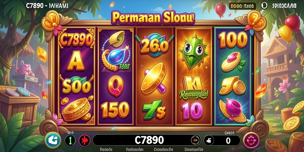Screenshot C7890 menampilkan gameplay Slot yang menarik dan interaktif.