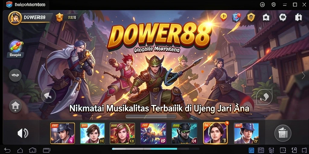 Tangkapan layar DOWER88 menampilkan momen seru permainan musik bersama teman.