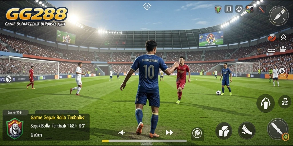 Tampilan gameplay GG288 yang memukau dan penuh aksi sepak bola.