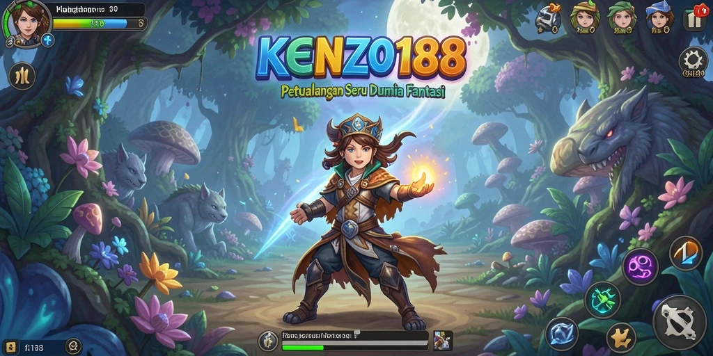 Tampilan gameplay KENZO188 penuh aksi dan petualangan seru.