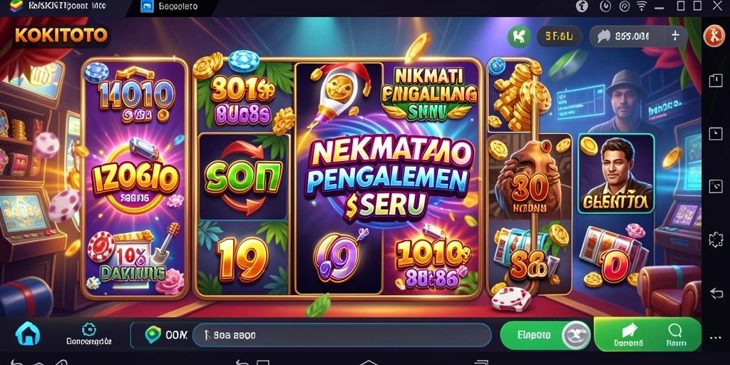 Gameplay KOKITOTO yang mengasyikkan dan penuh warna.