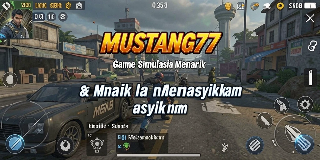 Tampilan gameplay menarik dalam game simulasi MUSTANG77.