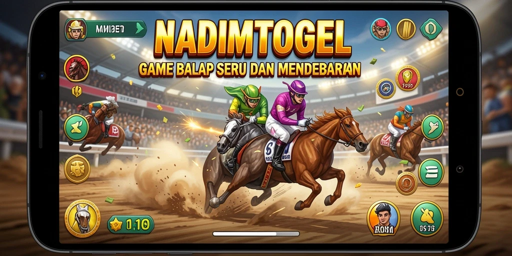 Screenshot NADIMTOGEL menampilkan aksi balap yang mendebarkan dan grafis yang menawan.
