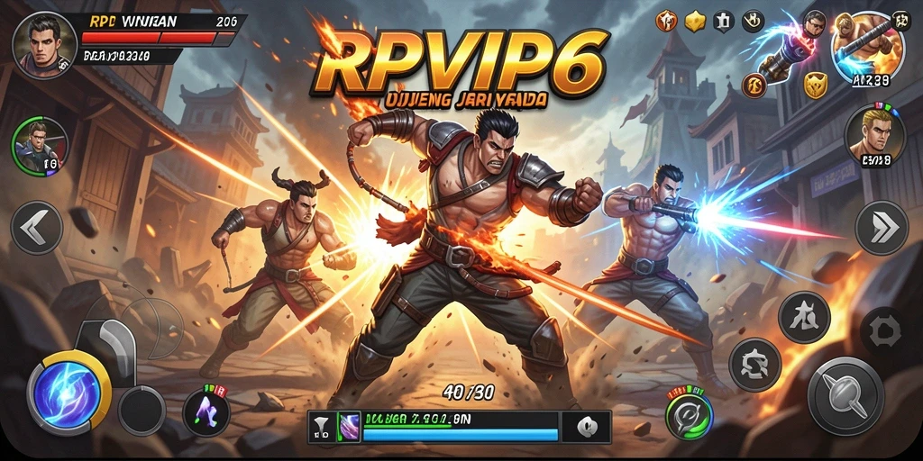 Tampilan aksi mendebarkan dalam RPVIP6 saat bertarung.