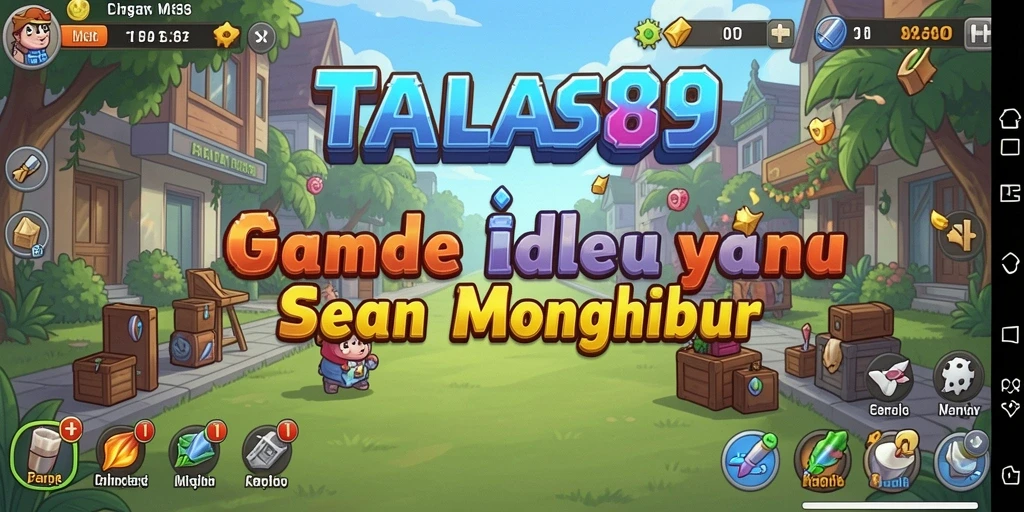 Screenshot gameplay TALAS89 dengan tampilan menarik dan fitur Idle.