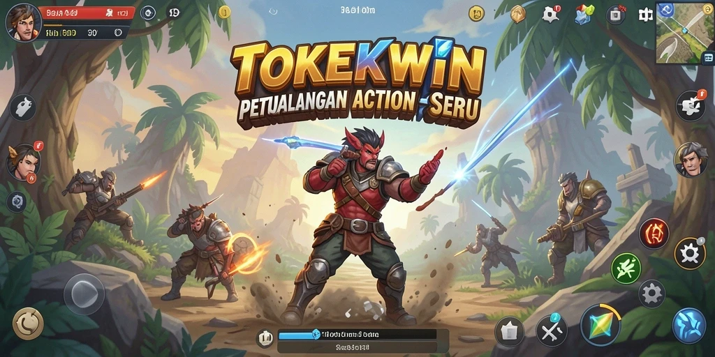 Tampilan gameplay seru dari TOKEKWIN yang memikat.